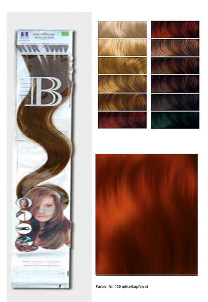 Balmain Fill in Extensions HH 40cm 10Stück 130 mittelkupferrot Natural Straigtht