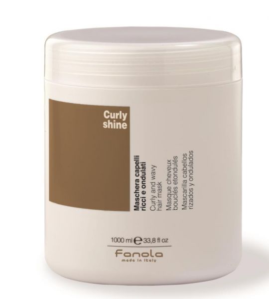 Fanola Curly Shine Haarmaske 1 L für gelocktes Haar