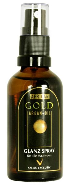 Powerwell African GOLD Glanzspray Glasflasche 50ml
