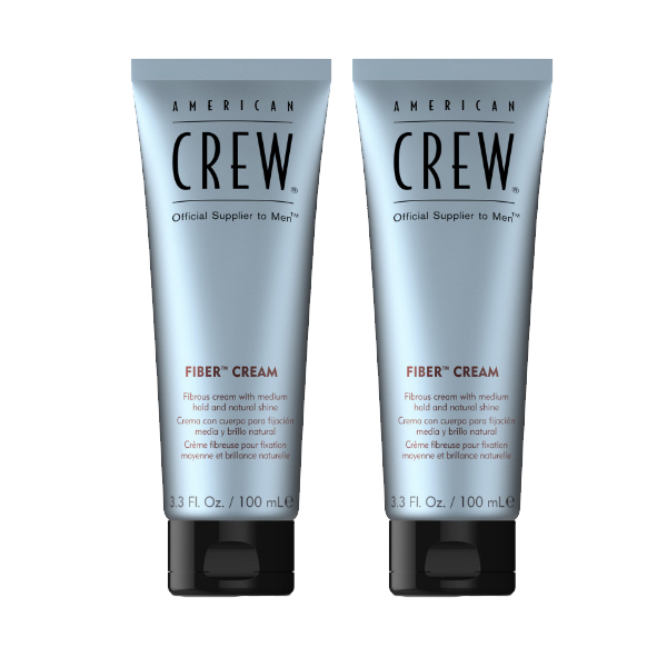 AMERICAN CREW – Fiber Cream, 100 ml, Stylingcreme für Männer 2er Pack