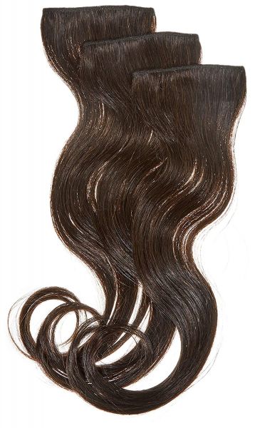 Balmain Double Hair Extensions HH 40cm 3 dunkelbraun Echthaar - 3 Stück