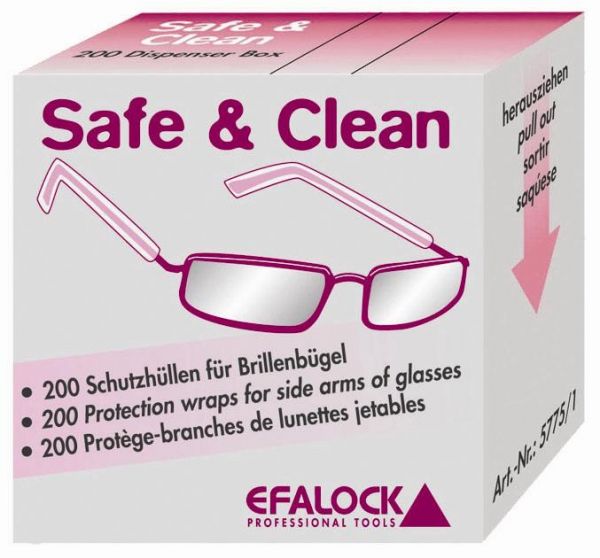 Efalock Brillenbügelschutz Box, 200 Stück