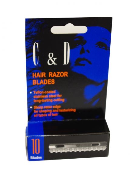 C &amp; D Hair Razor Blades Klingen 10 St. - Effilierklingen