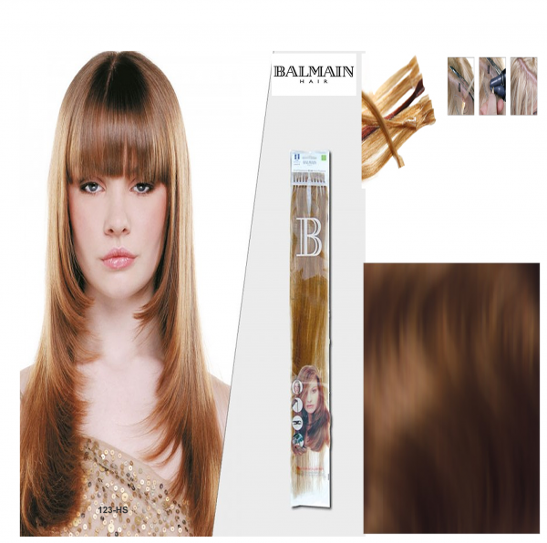 Balmain Fill in Extensions 45cm glatt Nr.10/L6 dunkelblond (Level 6)
