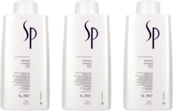 Wella SP Repair Shampoo 3x 1000ml NEU 02-26