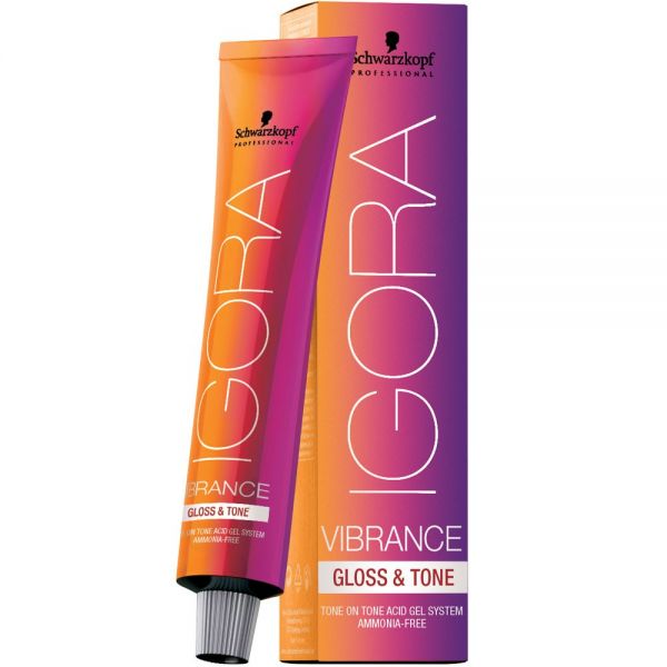 Schwarzkopf IGORA Vibrance Gloss & Tone 4-0 Mittelbraun, 60 ml