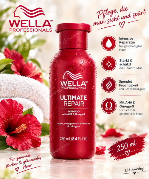 Wella Ultimate Repair Shampoo 250ml 07-26