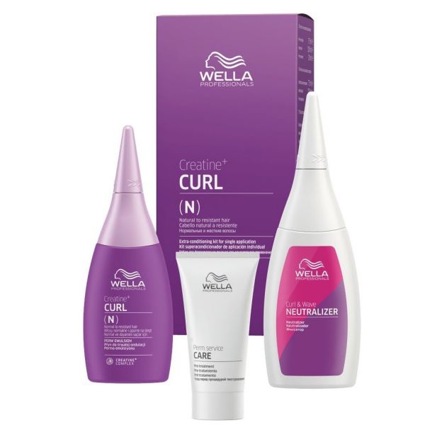Wella Professional Texture Plex Creatin+Curl N/R Hair Kit 75ml+30ml+100ml