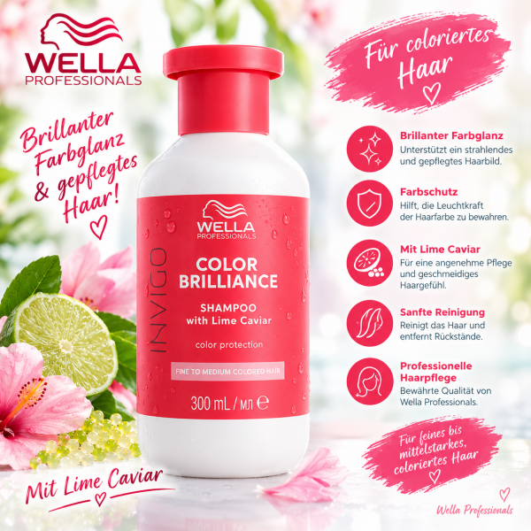 Wella Invigo Color Brilliance Protection Shampoo Fine 300ml 02-26
