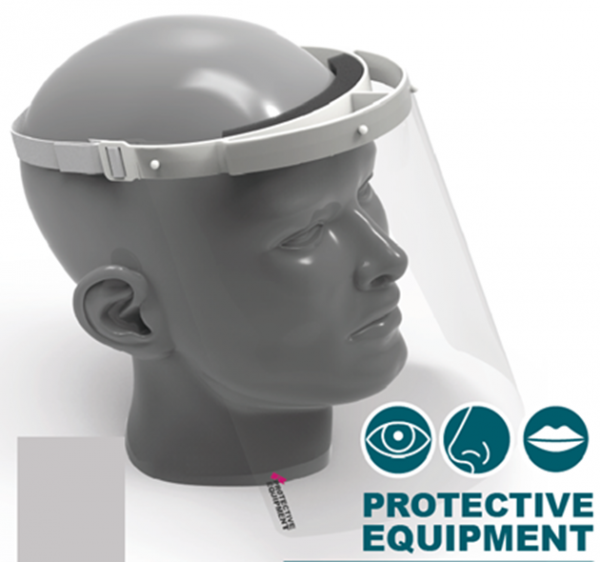 Gesichtsschutz -Schutzschilder mit Kopfhalter 1 Stück