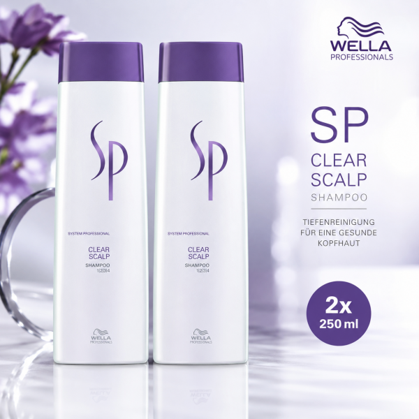 Wella SP Clear Scalp Shampoo 2x 250ml 07-26