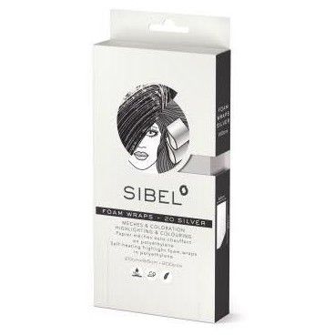 Sibel Hi Lite Foam Silber 200 Stück 9,5 x 30cm, Strähnenpapier