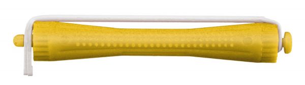 Comair Kaltwellwickler 12er mit Rundgummi 8mm Länge 90mm gelb