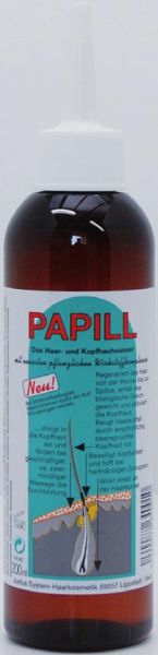 Papill Haarwasser 200ml bei empfindlicher Kopfhaut, Jucken u.Schuppen