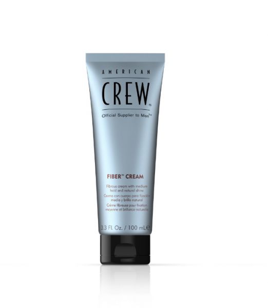 AMERICAN CREW – Fiber Cream, 100 ml, Stylingcreme für Männer, Haarprodukt mit mittlerem Halt, Stylin