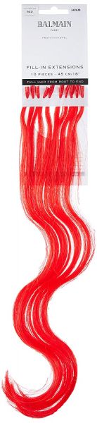 Balmain Fill-In Extensions Fiber Hair Natural Straight - red 10 Stück
