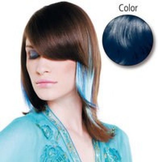 Balmain Fill in Extensions Fantasy Hair 45cm - dark blue 10 Stü