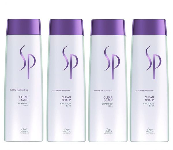 Wella SP Clear Scalp Shampoo 4x 250ml 07-26