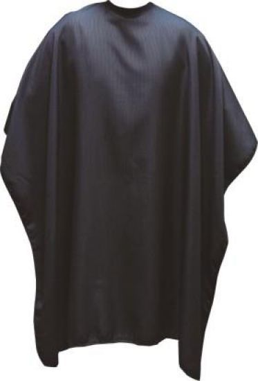 Färbeumhang "Black / Grey Stripes" (Hakenverschluss)