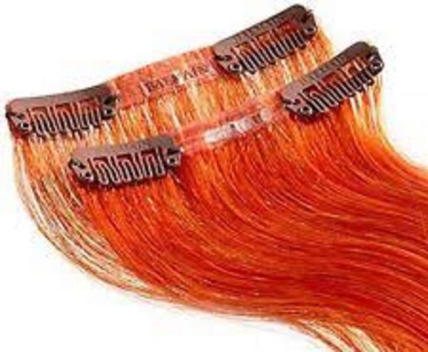 Balmain Clip Tape Extensions Human Hair,40cm, flame