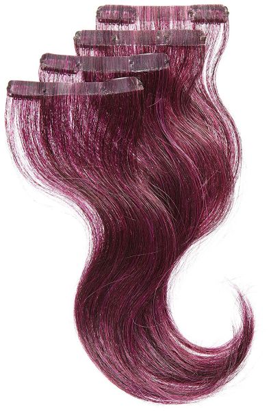 Balmain Clip Tape Extensions Human Hair,40cm, blackberry