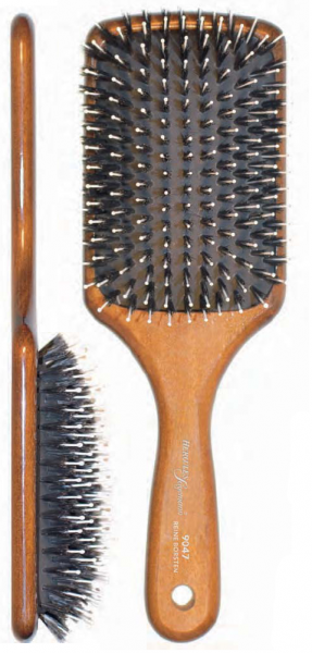 Hercules-Sägemann Paddle Brush- Bürste 9047 11-rh. ,mit Wildschweinborsten