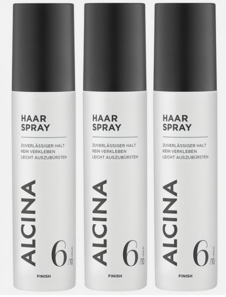 Alcina Haar Spray 3x 125ml Relaunch 03-26 ohne Aerosol Pumpspray