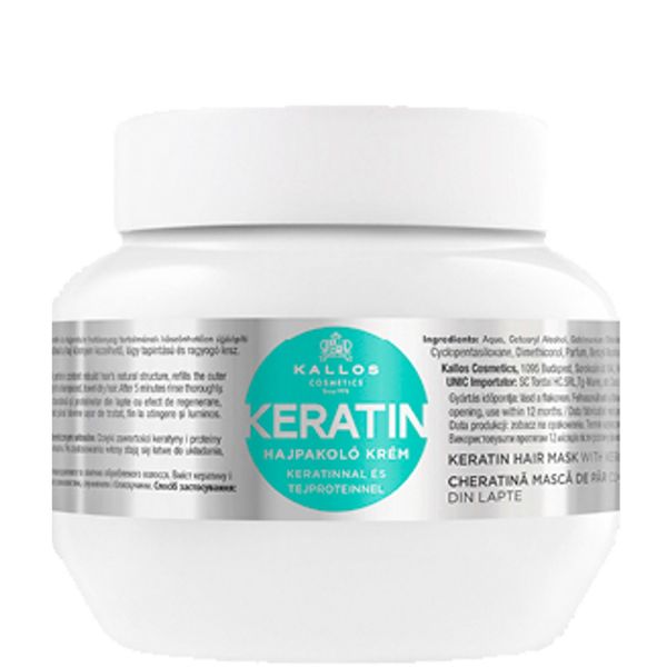 KJMN Keratin Hair Mask with Keratin and Milk Protein, 275 ml