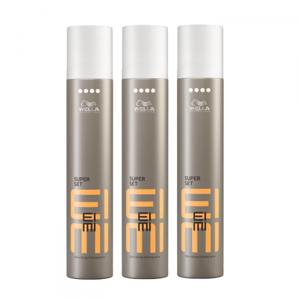 Wella EIMI Super Set Spray ultra strong 500ml Haarspray 3er Pack 3x500ml