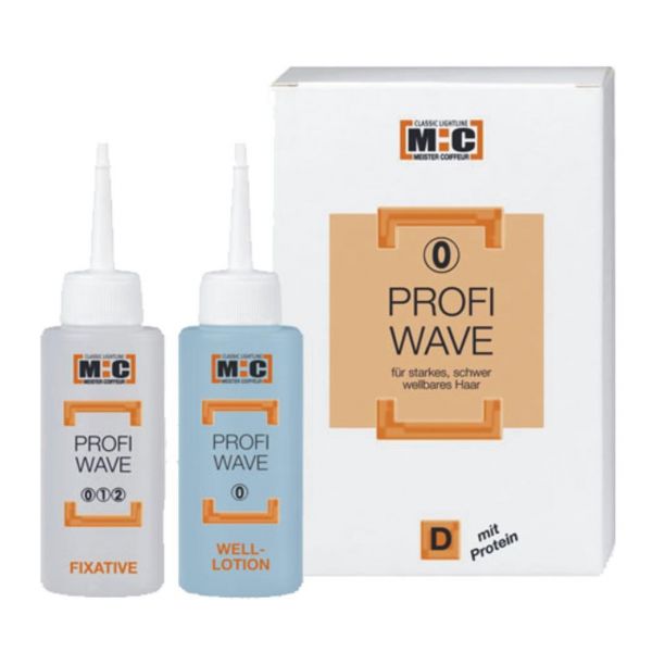 Meister Coiffeur M:C Profi Wave 2 D, 2 x 80 ml - Dauerwelle für gefärbtes Haar