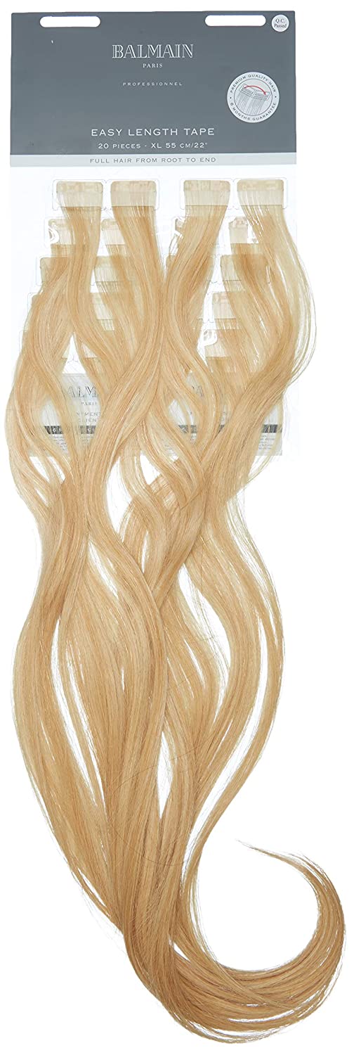 Balmain Tape Extensions Easy Lenght HH 55cm 10G Natural Light Blonde 20 Stuck 123 Hairshop Friseurbedarf Haarpflege