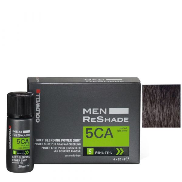Goldwell Color Men Reshade 5CA 4x 20 ml Grauhaarkaschierung Hellaschbraun