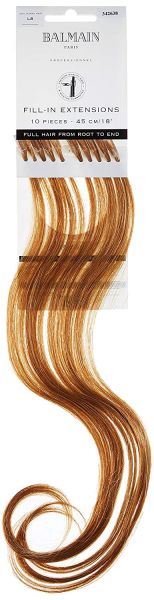Balmain Fill-In Extensions HH 45cm 10Stück L8 Natural Straight Light Gold Blonde