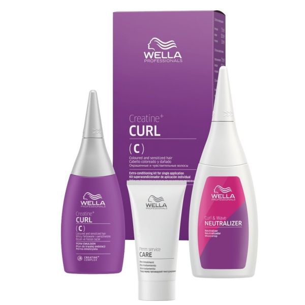 Wella Professional Texture Plex Creatin+Curl C Hair Kit 75ml+30ml+100ml