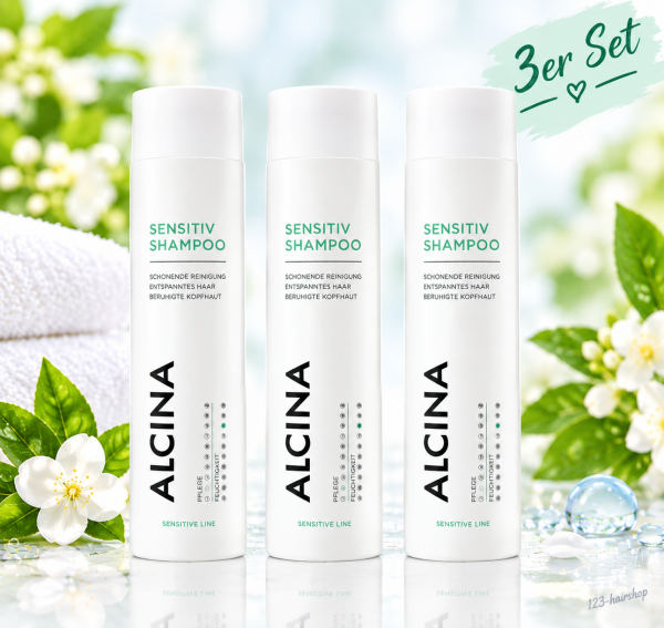 Alcina 3x Sensitiv Shampoo je 250 ml = 750 ml 2025