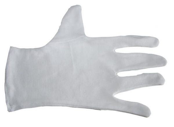 A&A Baumwollhandschuhe Größe M, 10er Pack, 100% Baumwolle