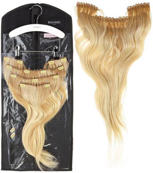 Balmain Clip in Weft Set Amsterdam 45cm Memory Hair champagne 8G.9G/10A