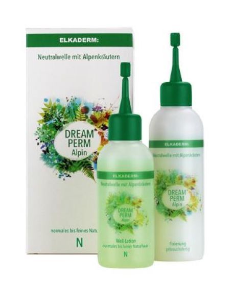 Elkaderm Dream Perm Alpin N Dauerwellset, Well Lotion 80ml + Fixierung 100ml