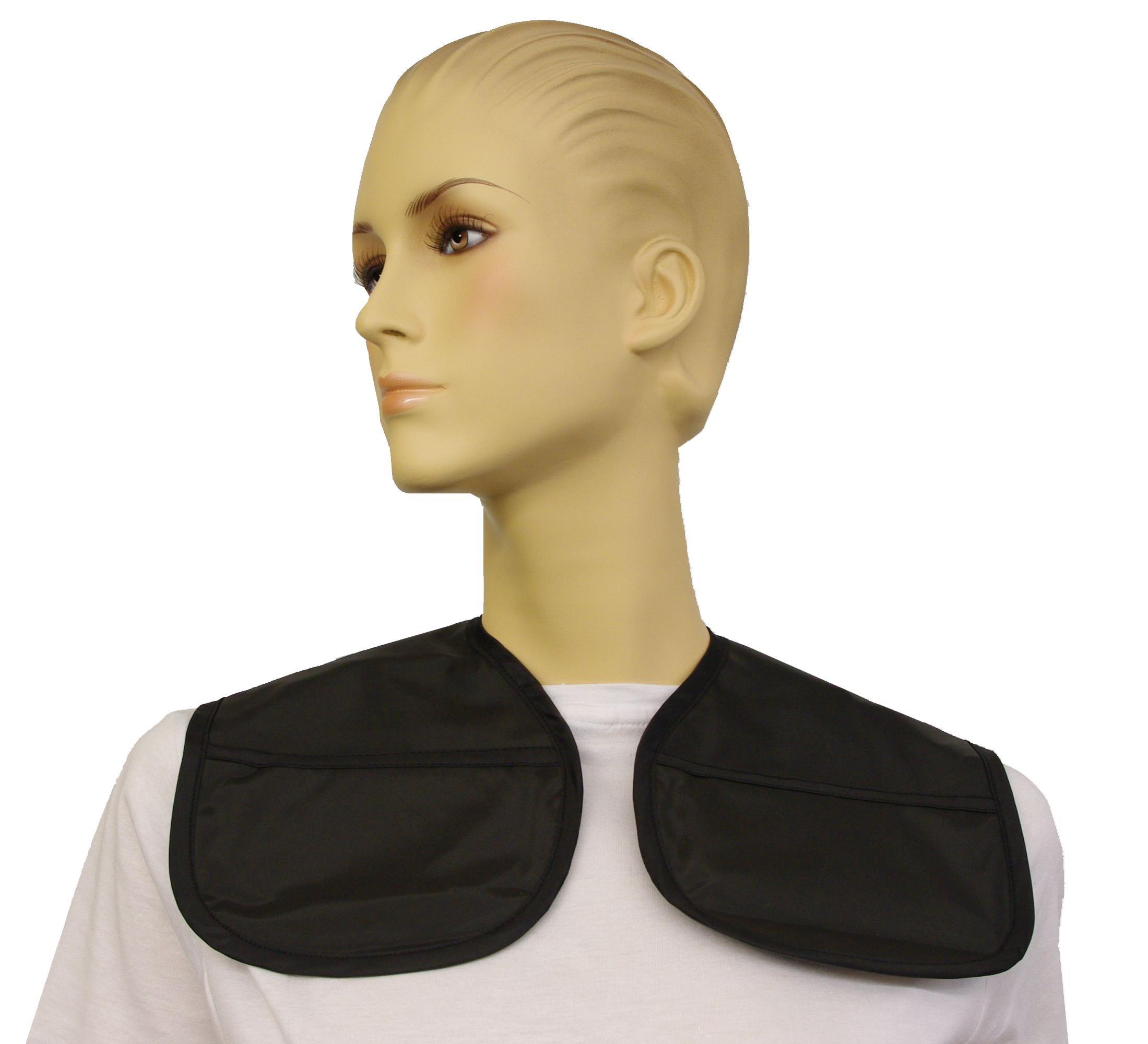 Schneidekragen BASIC Schwarz – Polyester, Gummiert, 50x40 Cm, Für Friseure & Haarschnitt