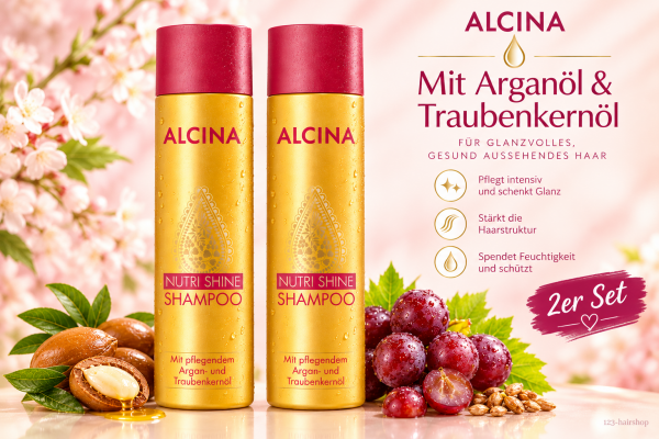 ALCINA Nutri Shine Shampoo 2x 250ml 2025