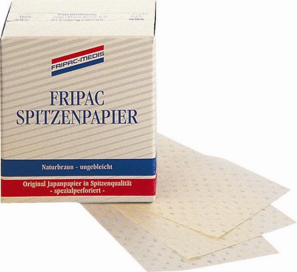 Spitzenpapier 75 x 55mm 500 Blatt, naturbraun