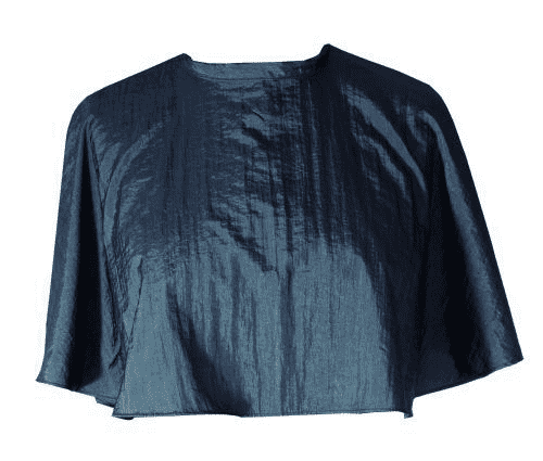 Frisierumhang kurz `Shorty` Crash 100% Nylon, marineblau, 20136