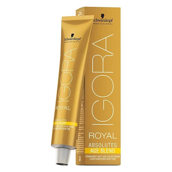 Schwarzkopf IGORA ROYAL Absolutes Age Blend 8-140 Hellblond Cendré Beige, Tube 60 ml