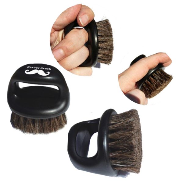 Barber Finger Brush Schnitthaarbürste, schwarz