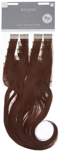 Balmain Easy Volume Tape Extensions HH 40cm L5 Light Brown Chocolat Brown 20 Stück NEU