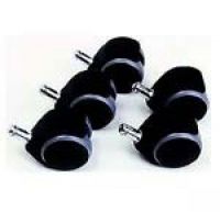 Ersatzlaufrolle gummiert 5er"Smooth" für Rollhocker, Stift kurz&dic Ersatzlaufrolle gummiert 5er"Smooth" für Rollhocker, Stift kurz&dic