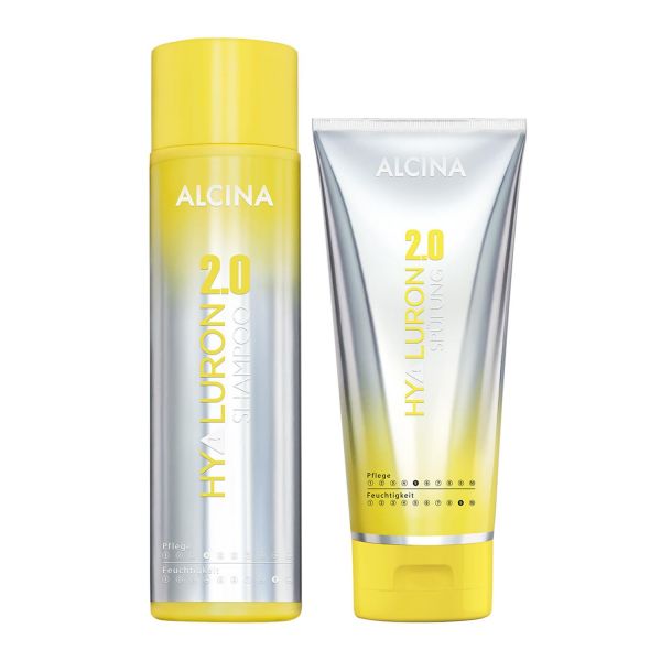 ALCINA Hyaluron 2.0 Haarpflege Set - Shampoo &amp; Spülung gegen trockenes Haar