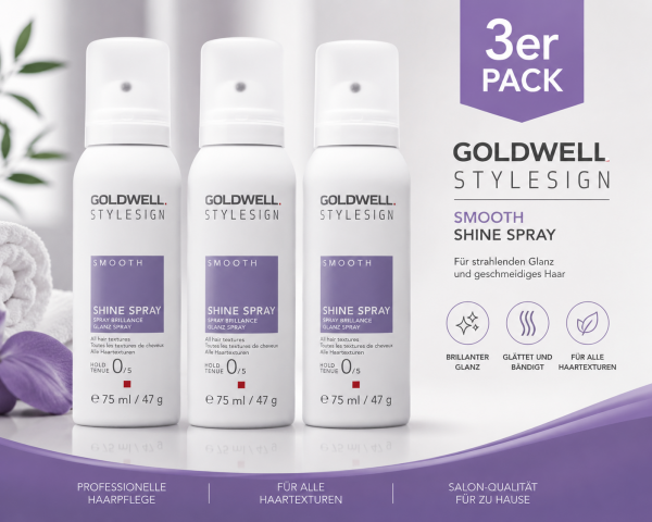 Goldwell Stylesign Smooth Glanz-Spray 3x 75 ml Set 02-26