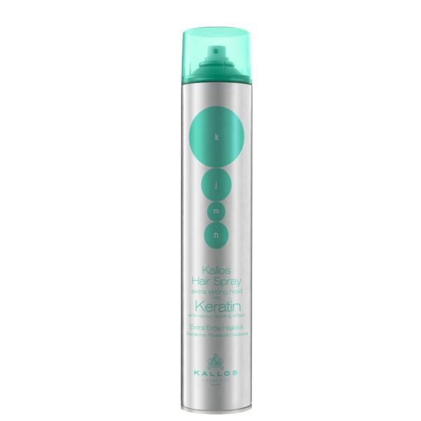 KJMN Extra Strong Hold Hair Spray with Keratin vapour repelling effect, 750ml