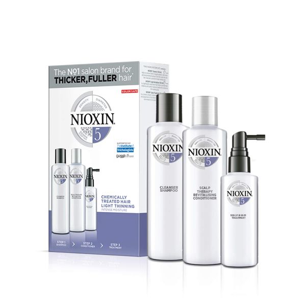 Nioxin System 5 Starter Set - für chemisch behandeltes Haar 350 ml